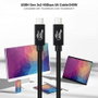 Nanocable Cable USB 4 Gen 3x2 40Gbps 240W USB-C a USB-C 1m Negro
